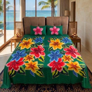 Rayon Bedsheet Hand Painted Made in Bali